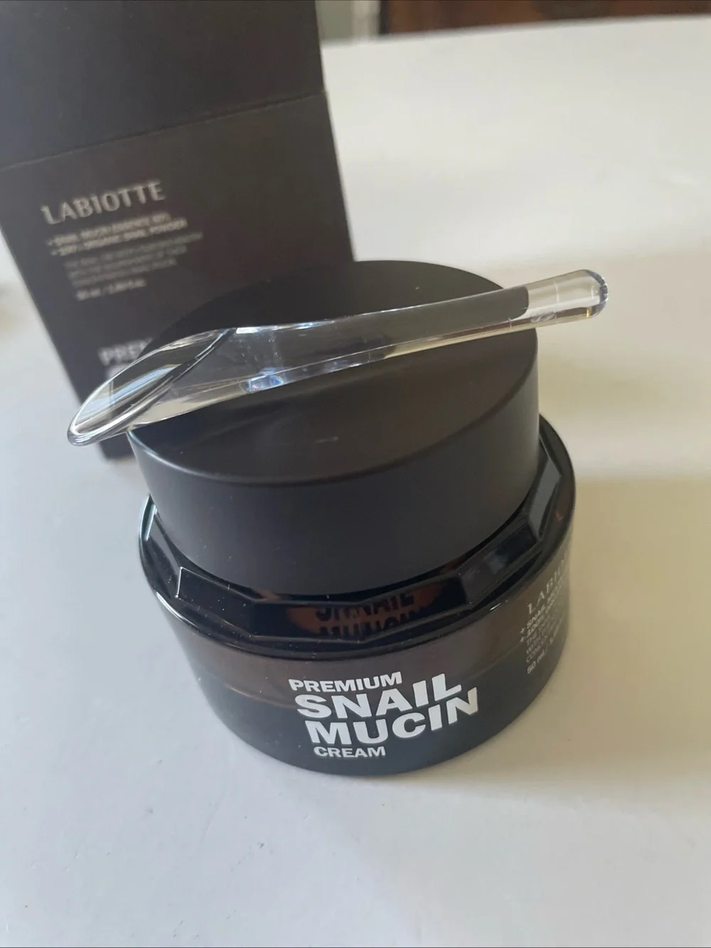 Labiotte Premium Snail Mucin Cream - Black Jar